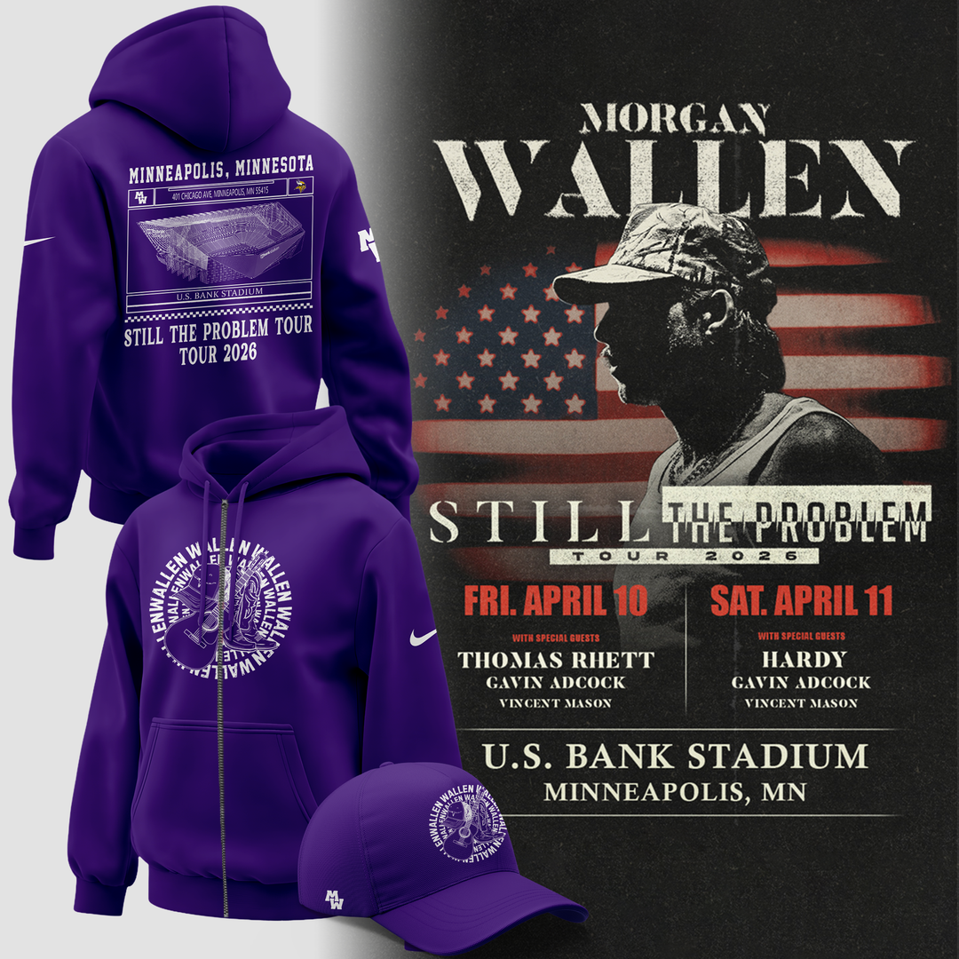 Minnesota Vikings 2026 Exclusive Morgan Wallen ZipHoodie