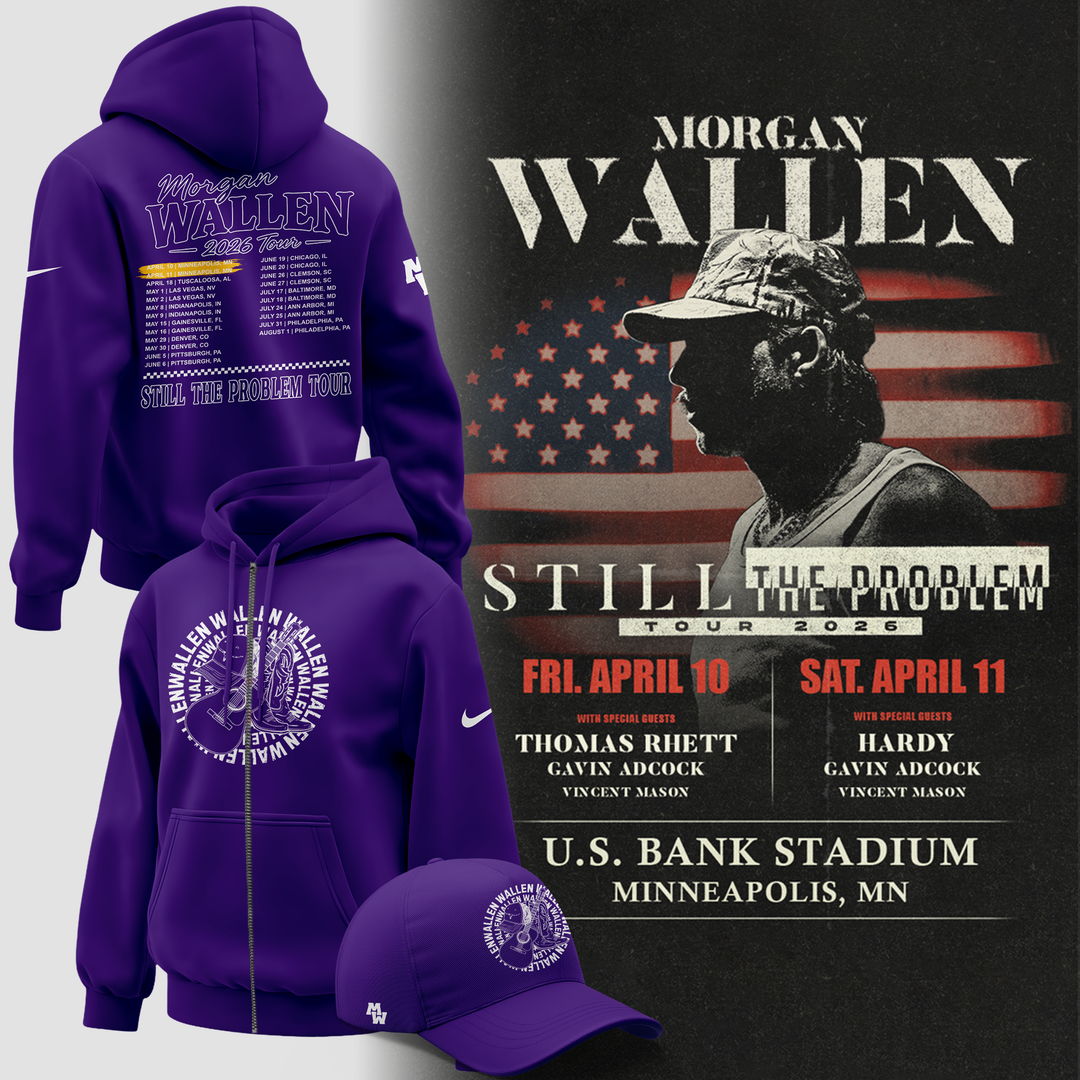 Minnesota Vikings 2026 Exclusive Morgan Wallen ZipHoodie