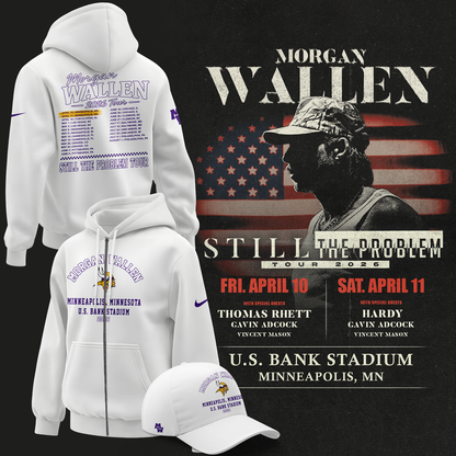 Minnesota Vikings 2026 Exclusive Morgan Wallen ZipHoodie