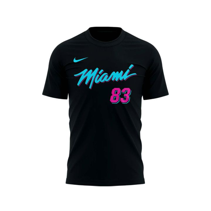 Bam Adebayo “83-Point Game” Black T-Shirt.