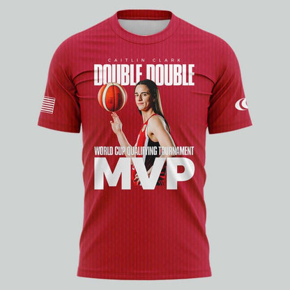 Caitlin Clark MVP of the 2026 FIBA Women’s World Cup Qualifying Tournament T-Shirt