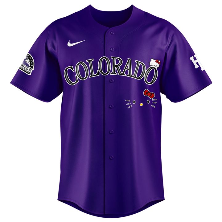 Exclusive 2026 Jersey Colorado Rockies x Hello Kitty for fans!