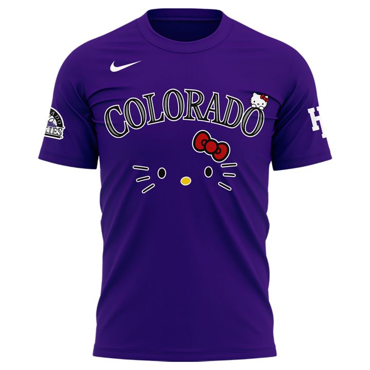 Exclusive 2026 T-Shirt Colorado Rockies x Hello Kitty for fans!