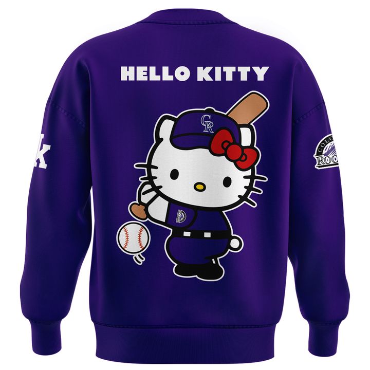 Exclusive 2026 Sweatshirt Colorado Rockies x Hello Kitty for fans!