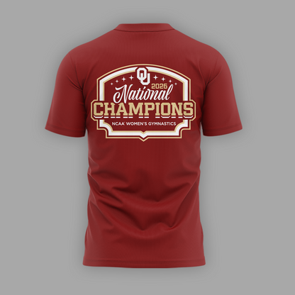 Oklahoma Women's Gymnastics 2026 NCAA National Champions T-Shirt