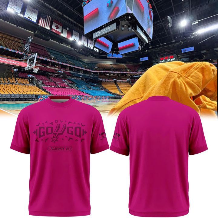 San Antonio Spurs Shop Playoffs Blue T-Shirt