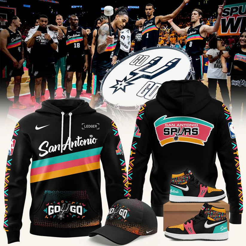 San Antonio Spurs Stadium 2026 Playoff "Go Go" Hoodie