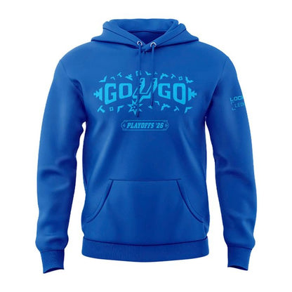 San Antonio Spurs Shop Playoffs Blue Hoodie