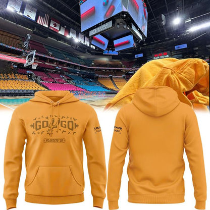 San Antonio Spurs Shop Playoffs Yellow Hoodie