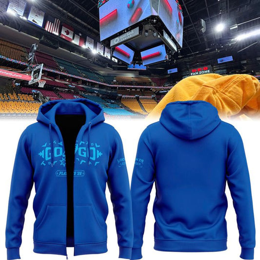 San Antonio Spurs Playoffs Blue Zip Hoodie