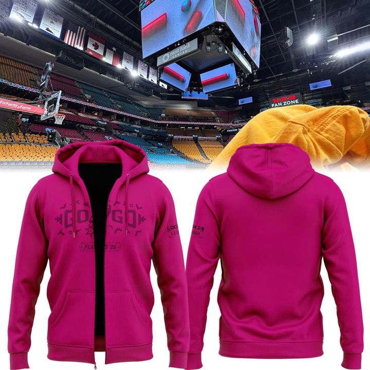 San Antonio Spurs Playoffs Pink Zip Hoodie