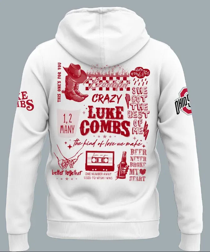 Luke Combs x Ohio State Stadium - My Kinda Saturday Night Tour 2026 Hoodie