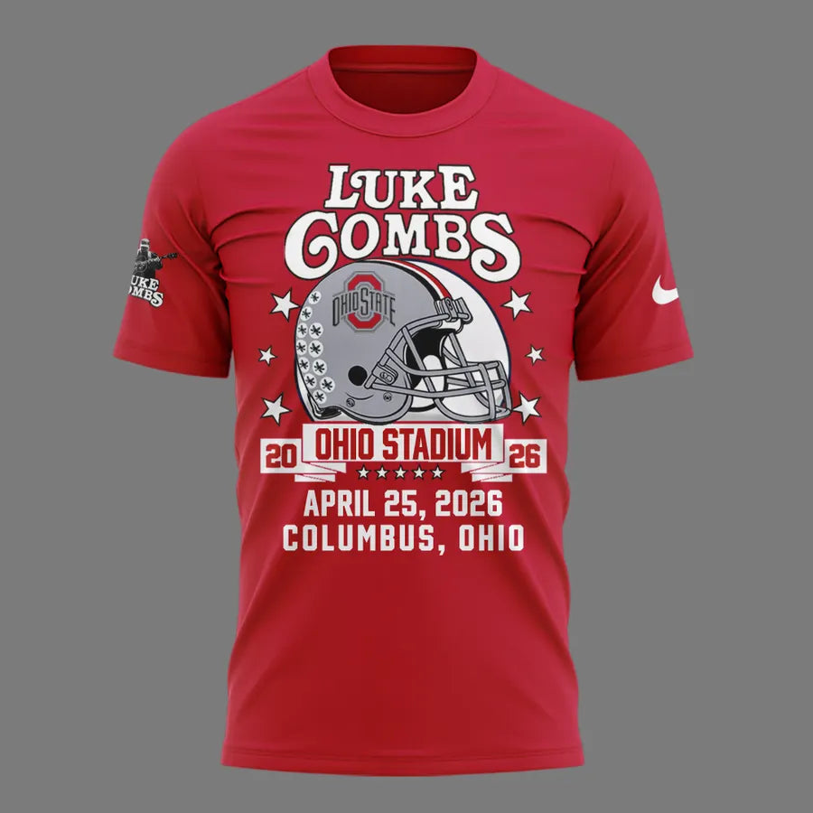 Limited Edition Luke Combs x Ohio State Stadium Tour T-Shirt