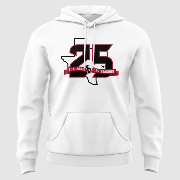 Houston Texans 25th Season Anniversary Limted Premium Hoodie
