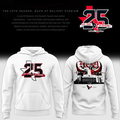Houston Texans 25th Season Anniversary Limted Premium Hoodie