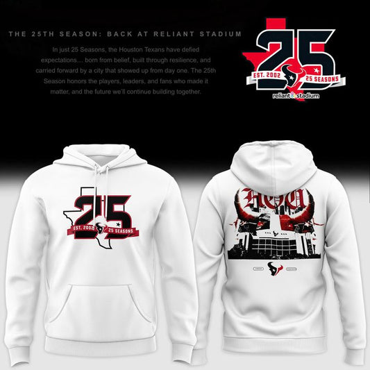 Houston Texans 25th Season Anniversary Limted Premium Hoodie