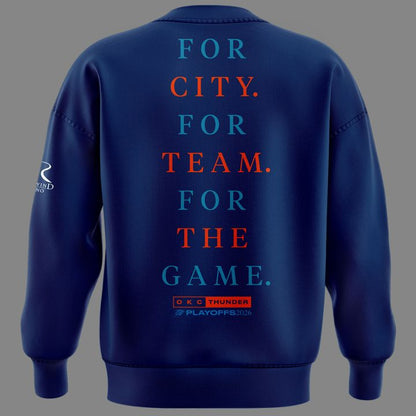 Exclusive Version 2026 Playoffs Oklahoma City Thunder Sweatshirt “GET LOUD OKLAHOMA CITY” for fans