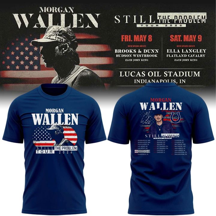 Indianapolis Colts x Morgan Wallen "Still The Problem Tour" 2026 T-Shirt