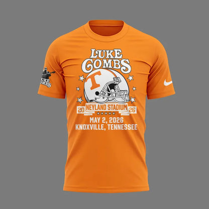 Exclusive Edition Luke Combs x Tennessee Volunteers Football - My Kinda Saturday Night Tour Country Music 2026 T-Shirt