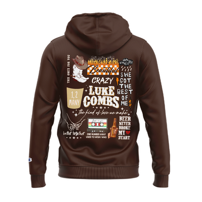 01.Luke Combs x Tennessee Volunteers My Kinda Saturday Night Tour 2026 -Hoodie