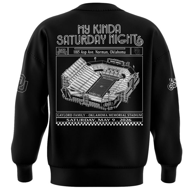Exclusive Version Black Sweat Luke Combs x Oklahoma Sooners