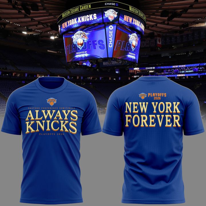 Exclusive 2026 T-Shirt NEW YORK KNICKS Playoffs Round 2 Game 1