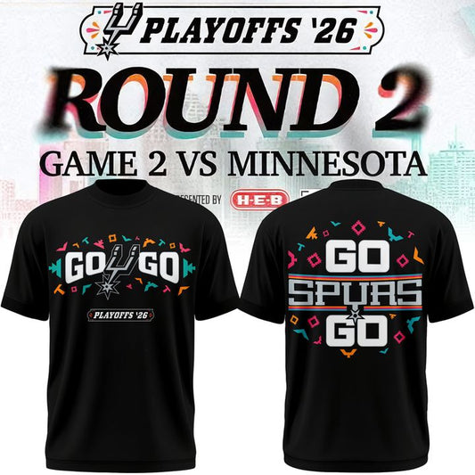 San Antonio Spurs 2026 Playoffs T-Shirt - Round 2 Game2