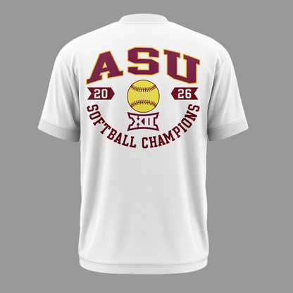 Arizona State Sun Devils 2026 Big 12 Softball Tournament Champions T-shirt