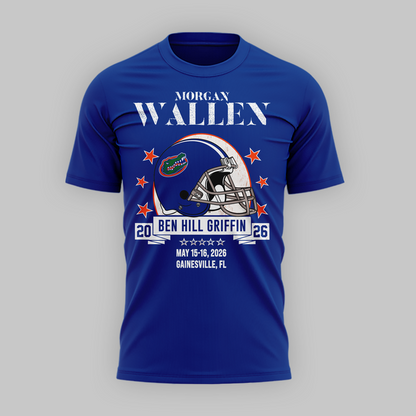 1.Limited Edition Morgan Wallen x Florida Gators Blue Tshirt 2026