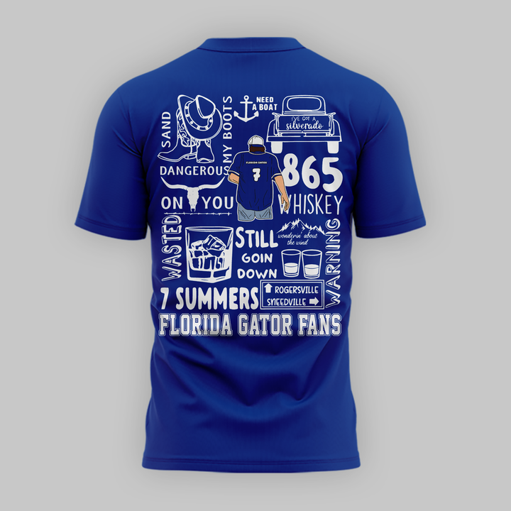 1.Limited Edition Morgan Wallen x Florida Gators Blue Tshirt 2026