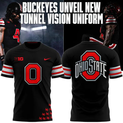 2. Ohio State Football New All-Black Tshirt