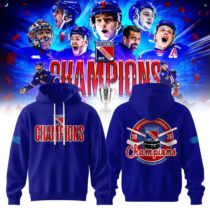 Kitchener Rangers 2026 OHL Champs Hoodie