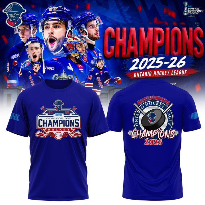 Kitchener Rangers 2026 OHL Champions T-Shirt