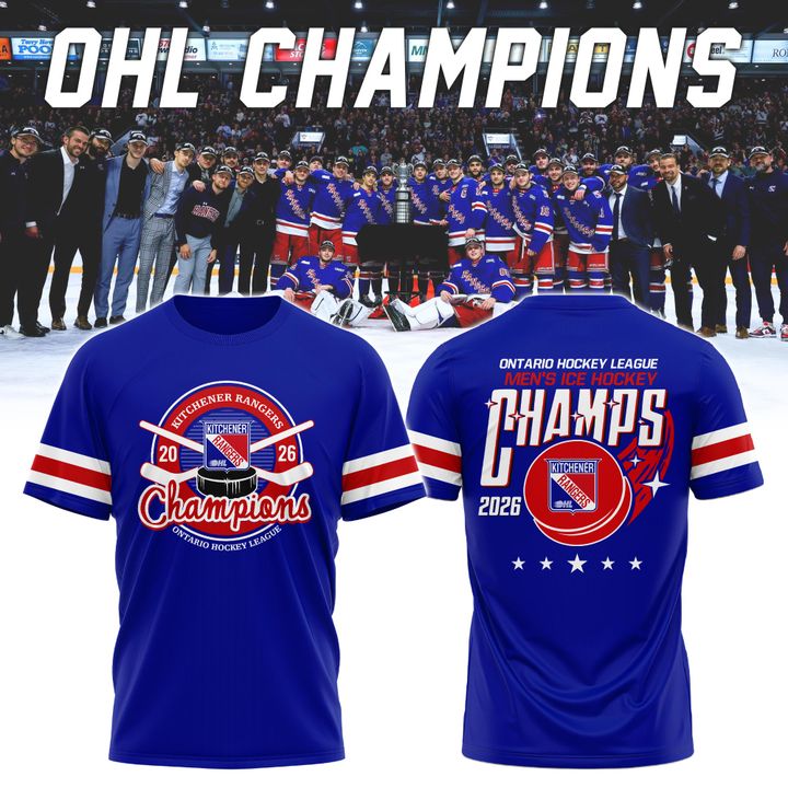 Kitchener Rangers Special OHL Champions 26 Limited Edition T-Shirt