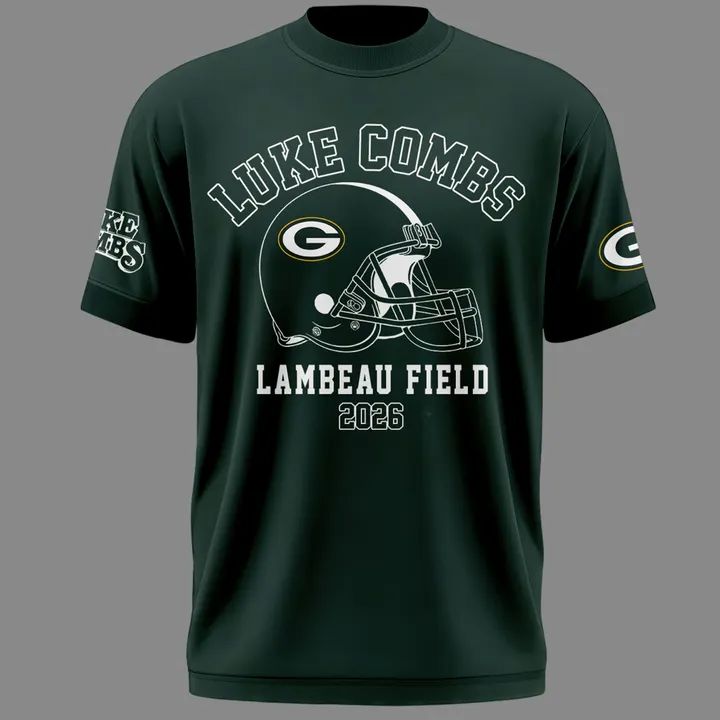 Limited Edition T-shirt Luke Combs x Green Bay Packers “My Kinda Saturday Night Tour” for fans.