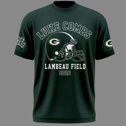 Limited Edition T-shirt Luke Combs x Green Bay Packers “My Kinda Saturday Night Tour” for fans.