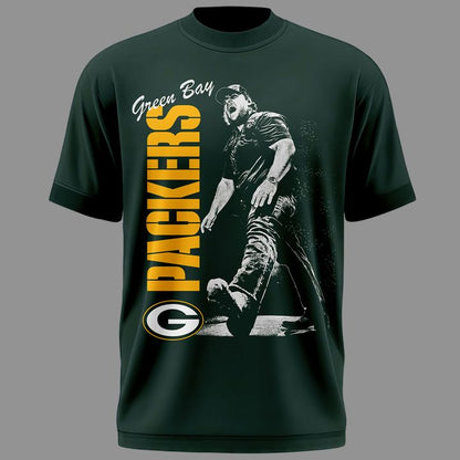 02.Luke Combs x Green Bay Packers My Kinda Saturday Night Tour 2026 - Tshirt