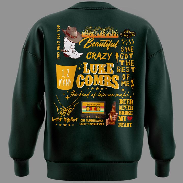 03.Luke Combs x Green Bay Packers My Kinda Saturday Night Tour 2026 - SWEATSHIRT