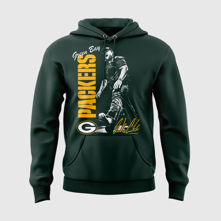 Limited Edition Hoodie Luke Combs x Green Bay Packers My Kinda Saturday Night Tour 2026!