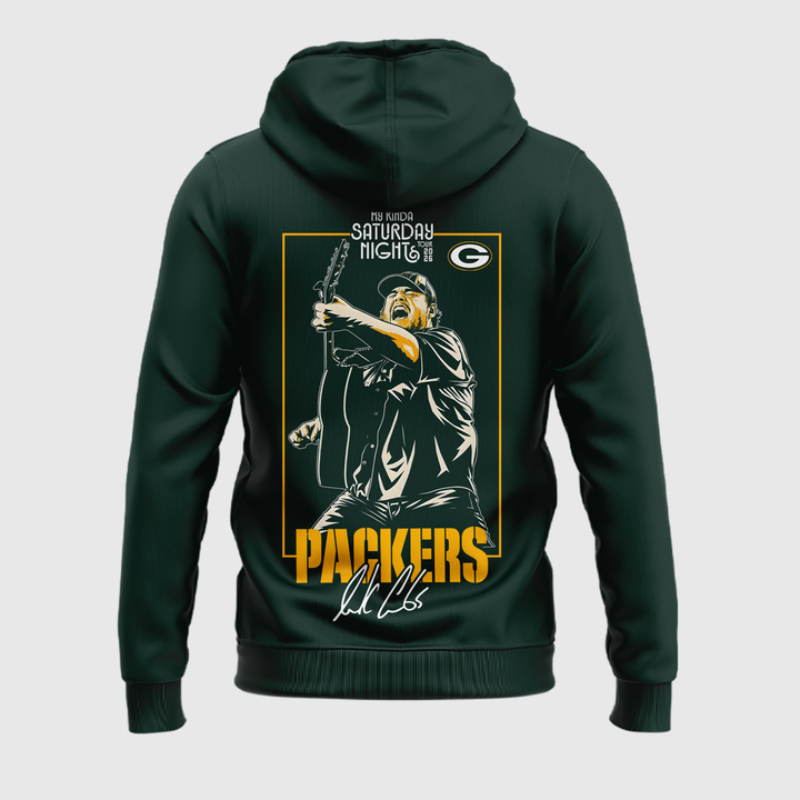 Limited Edition Hoodie Luke Combs x Green Bay Packers My Kinda Saturday Night Tour 2026