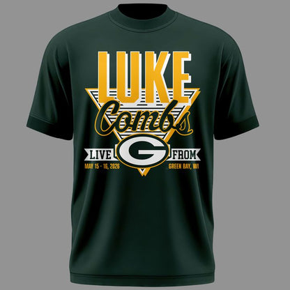 05.Luke Combs x Green Bay Packers My Kinda Saturday Night Tour 2026 - Tshirt