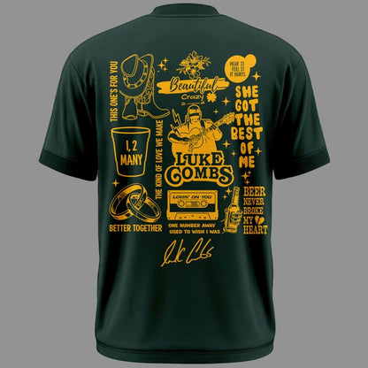 04.Luke Combs x Green Bay Packers My Kinda Saturday Night Tour 2026 - Tshirt