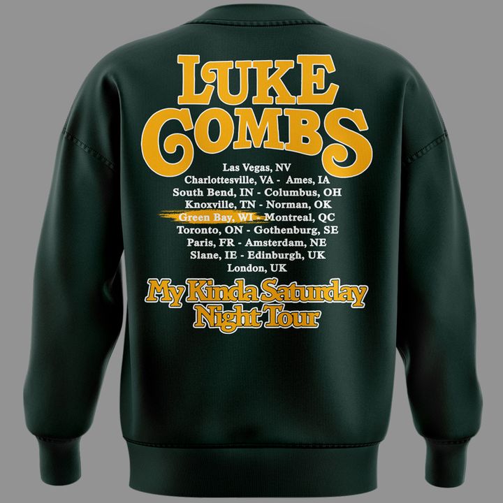 05.Luke Combs x Green Bay Packers My Kinda Saturday Night Tour 2026 - SWEATSHIRT