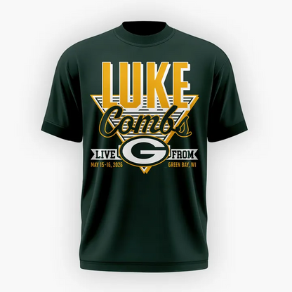 06.Luke Combs x Green Bay Packers My Kinda Saturday Night Tour 2026 - Tshirt