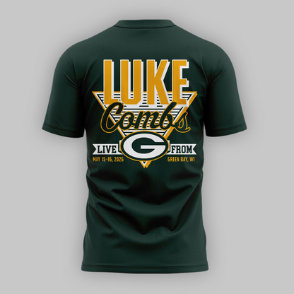 08.Luke Combs x Green Bay Packers My Kinda Saturday Night Tour 2026 - Tshirt