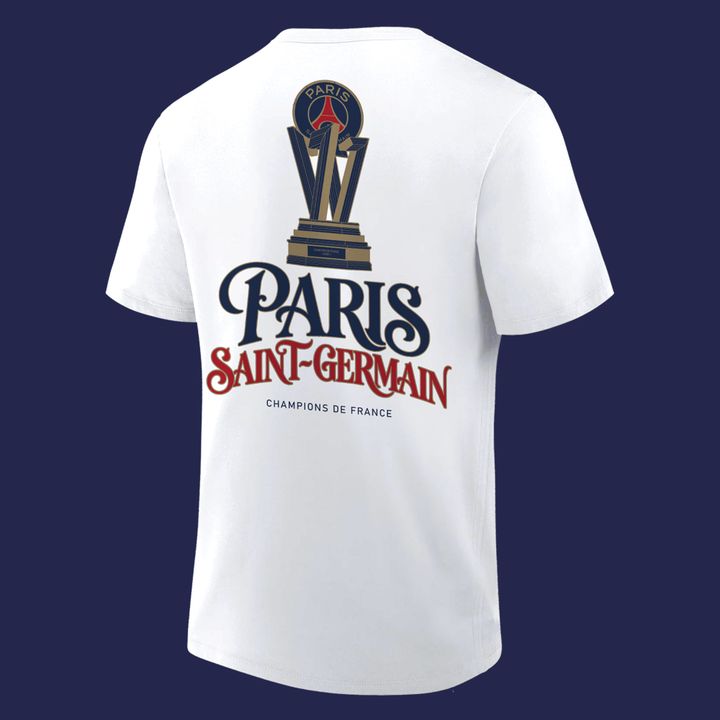 T-shirt PSG Champions de Ligue 1 - Blanc