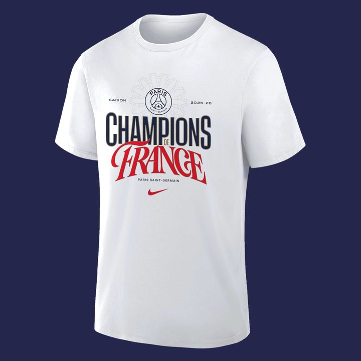 T-shirt PSG Champions de Ligue 1 - Blanc