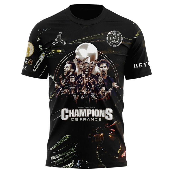 Maillot PSG Jordan Night Edition Champions de France 2025/26 avec flocage personnalisé Labubu – Nom et Numéro Personnalisés