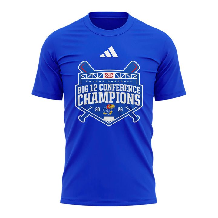Unisex adidas Royal Kansas Jayhawks 2026 Big 12 Baseball Regular Season Champions T-Shirt