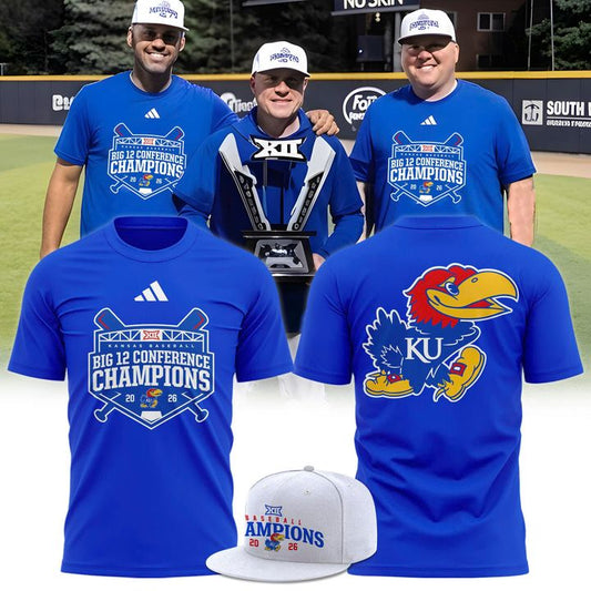 Kansas Jayhawks baseball 2026 Big 12 Conference Regular Season Champions T-Shirt